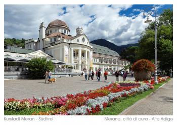 0-G6 Postkarte Kurhaus Meran