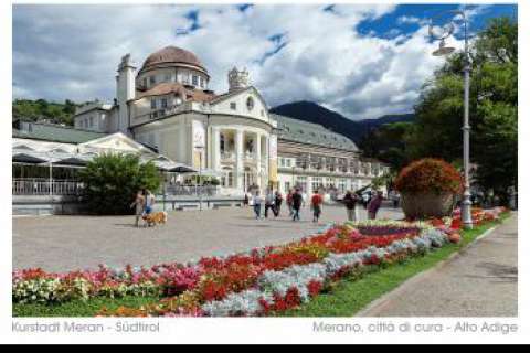 0-G6 Postkarte Kurhaus Meran