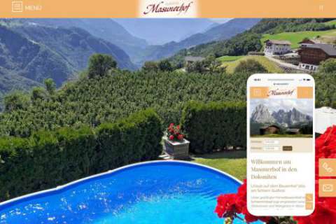 Responsives Webdesign – Masunerhof in Völs am Schlern 