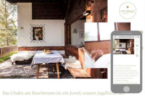 Responsives Webdesign - Chalet am Reschensee - Programmierung: Drescher - Design: Lissa Lobis