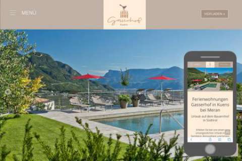 Responsives Webdesign - Bauernhof Gasserhof - Kuens