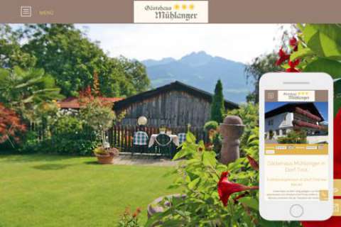 Responsives Webdesign – Gästehaus Mühlanger, Dorf Tirol