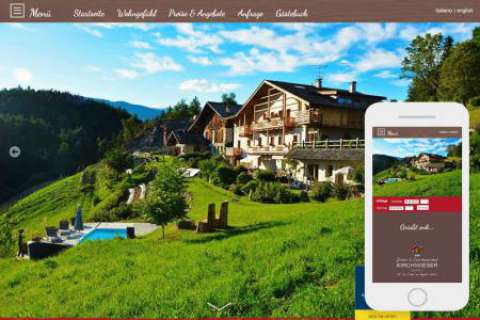 Responsives Webdesign - Bauernhof Kirchwieserhof - Lajen