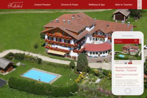 Responsives Webdesign - Pension Raffalthof - Terenten