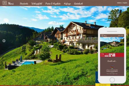 Responsives Webdesign - Bauernhof Kirchwieserhof - Lajen