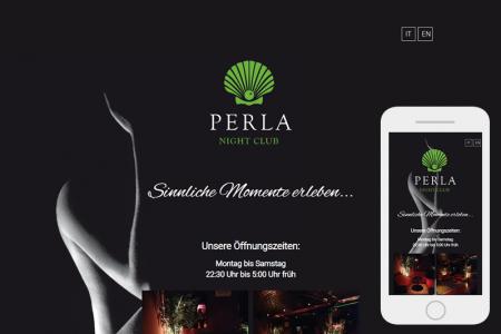 Responsives Webdesign - La Perla, Night Club – Meran