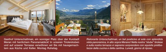 Klapp-Visitenkarte Hotel Unterschattmair, Dorf Tirol